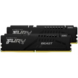 Оперативная память Kingston Fury Beast Black 64 ГБ (32 ГБ x 2 шт.) DDR5 5600 МГц DIMM CL40 (KF556C40BB2K2-64)