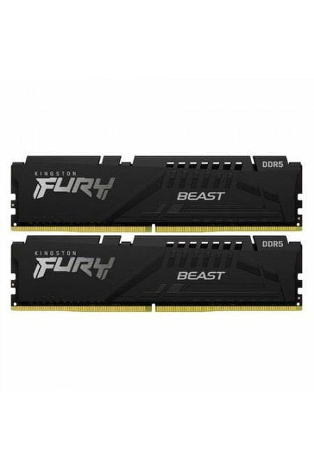 Оперативная память Kingston FURY Beast Black 64 ГБ (32 ГБ x 2 шт.) DDR5 6000 МГц DIMM CL36 (KF560C36BBEK2-64) 