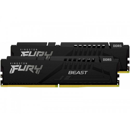 Оперативная память Kingston FURY Beast Black 64 ГБ (32 ГБ x 2 шт.) DDR5 6000 МГц DIMM CL36 (KF560C36BBEK2-64) 