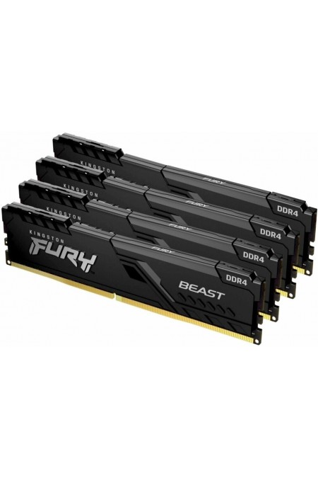 Оперативная память Kingston FURY Beast Black 64 ГБ DDR4 3200 МГц DIMM CL16 (KF432C16BBK4/64) 