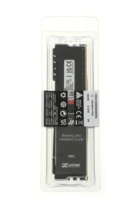 Оперативная память Kingston Fury Beast Black 8 ГБ DDR4 3200 МГц DIMM CL16 (KF432C16BB/8WP) 3