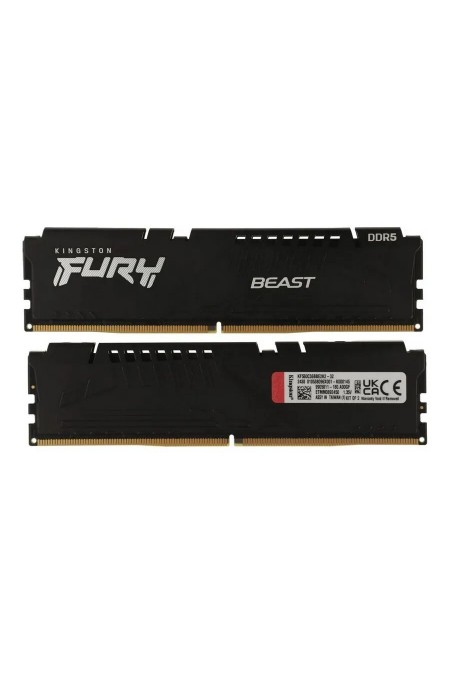 Оперативная память Kingston FURY Beast Black EXPO 16 ГБ DDR5 6000 МГц DIMM CL30 (KF560C30BBEK2-16) 