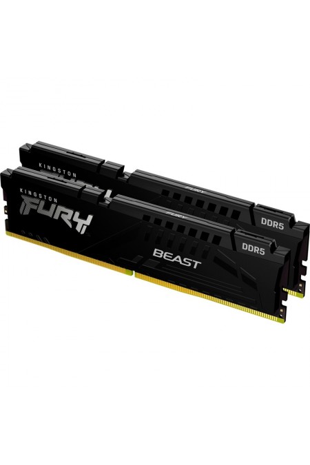 Оперативная память Kingston Fury Beast Black Expo 32 ГБ (16 ГБ x 2 шт.) DDR5 6000 МГц DIMM (KF560C30BBEK2-32) 