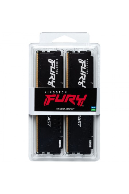 Оперативная память Kingston Fury Beast Black Expo 32 ГБ (16 ГБ x 2 шт.) DDR5 6000 МГц DIMM (KF560C30BBEK2-32) 4