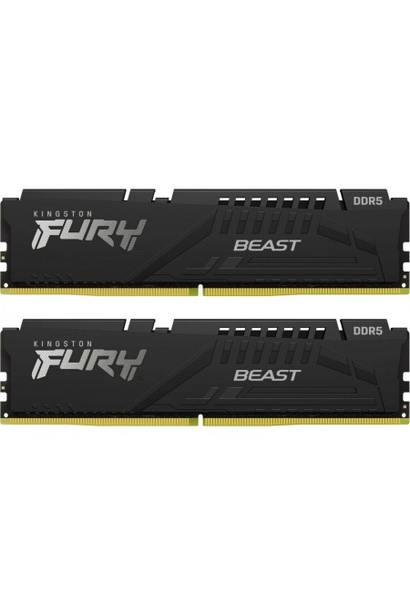 Оперативная память Kingston FURY Beast Black EXPO 32 ГБ DDR5 6400 МГц DIMM CL32 (KF564C32BBEK2-32) 
