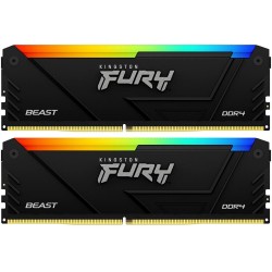 Оперативная память Kingston FURY Beast Black RGB 32 ГБ DDR4 3200 МГц DIMM CL16 (KF432C16BB12AK2/32)