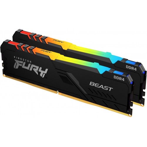 Оперативная память Kingston FURY Beast Black RGB 32 ГБ DDR4 3200 МГц DIMM CL16 (KF432C16BB12AK2/32) 6