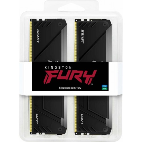 Оперативная память Kingston Fury Beast Black RGB 32 ГБ DDR4 3200 МГц DIMM CL16 (KF432C16BB12AK2/32WP) 2