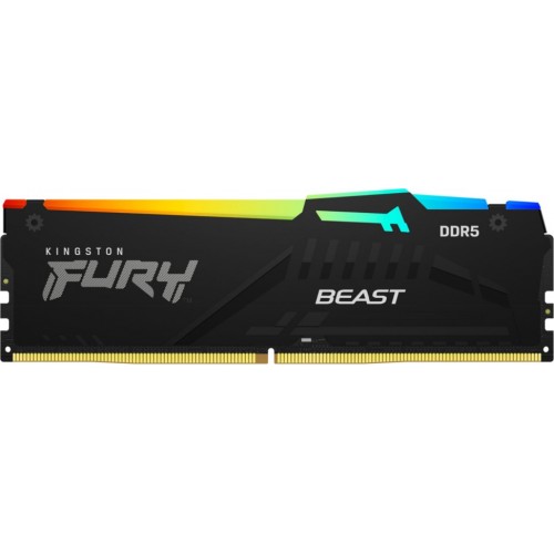 Оперативная память Kingston FURY Beast Black RGB 64 ГБ (32 ГБ x 2) DDR5 5600 МГц DIMM CL40 (KF556C40BBAK2-32) 5