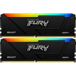 Оперативная память Kingston FURY Beast Black RGB 64 ГБ DDR4 3600 МГц DIMM CL18 (KF436C18BB2AK2/64)