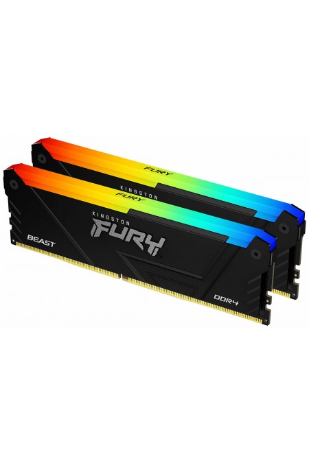 Оперативная память Kingston FURY Beast Black RGB 64 ГБ DDR4 3600 МГц DIMM CL18 (KF436C18BB2AK2/64) 1