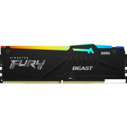 Оперативная память Kingston FURY Beast Black RGB 8 ГБ DDR5 5200 МГц DIMM CL40 (KF552C40BBA-8)