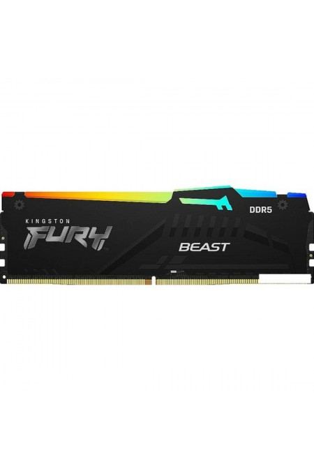 Оперативная память Kingston FURY Beast Black RGB 8 ГБ DDR5 5200 МГц DIMM CL40 (KF552C40BBA-8) 
