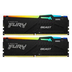 Оперативная память Kingston Fury Beast Black RGB Expo 16 ГБ (8 ГБ x 2 шт.) DDR5 6000 МГц UDIMM CL30 (KF560C30BBEAK2-16)