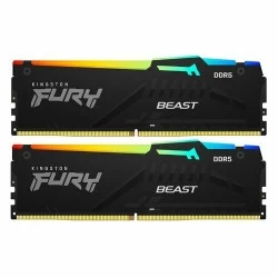 Оперативная память Kingston Fury Beast Black RGB Expo 16 ГБ (8 ГБ x 2 шт.) DDR5 6000 МГц UDIMM CL30 (KF560C30BBEAK2-16)