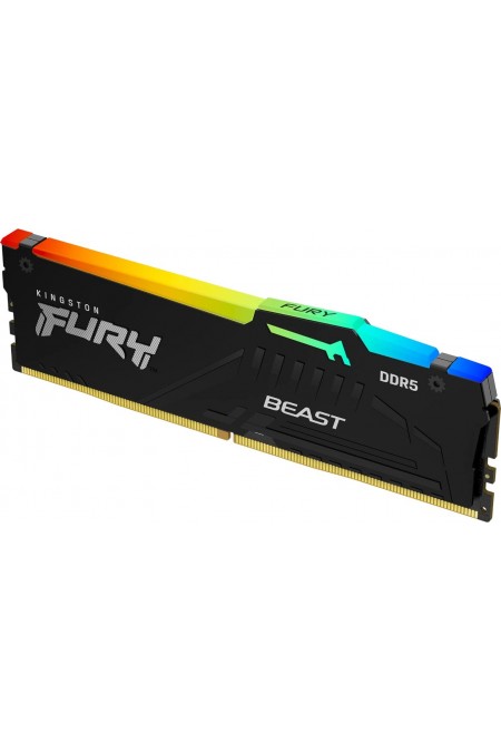 Оперативная память Kingston Fury Beast Black RGB Expo 16 ГБ DDR5 6400 МГц DIMM CL32 (KF564C32BBEA-16) 