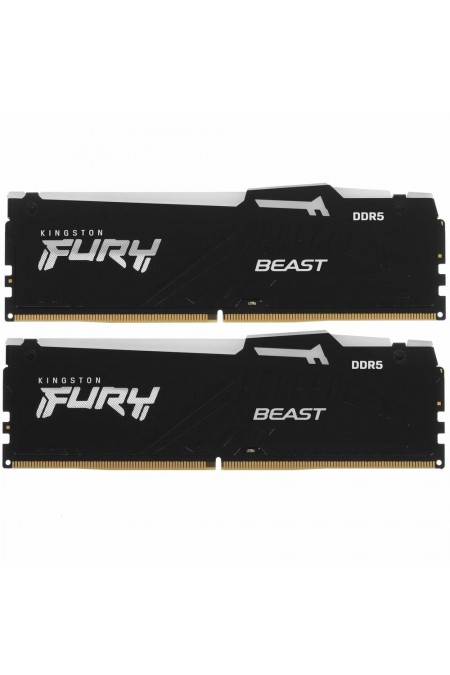 Оперативная память Kingston Fury Beast Black RGB Expo 32 ГБ (16 ГБ x 2 шт.) DDR5 6000 МГц UDIMM CL30 (KF560C30BBEAK2-32) 3