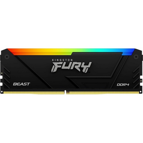 Оперативная память Kingston Fury Beast Black RGB XMP 16 ГБ DDR4 3200 МГцDIMM CL16 (KF432C16BB2A/16) 2