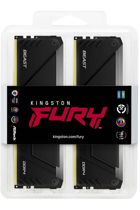 Оперативная память Kingston FURY Beast RGB 128 ГБ DDR4 3200 МГц DIMM CL16 (KF432C16BB2AK4/128) 8