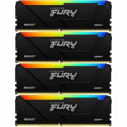 Оперативная память Kingston FURY Beast RGB 128 ГБ DDR4 3600 МГц DIMM CL18 (KF436C18BB2AK4/128)