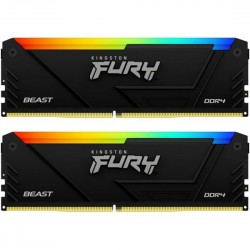 Оперативная память Kingston FURY Beast RGB 16 ГБ DDR4 3200 МГц DIMM CL16 ( KF432C16BB2AK2/16 )