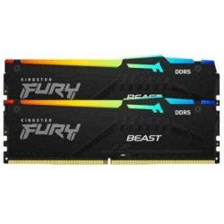 Оперативная память Kingston Fury Beast RGB 32 ГБ (16 ГБ x 2 шт.) DDR5 5600 МГц DIMM CL40 (KF556C40BBAK2-32)