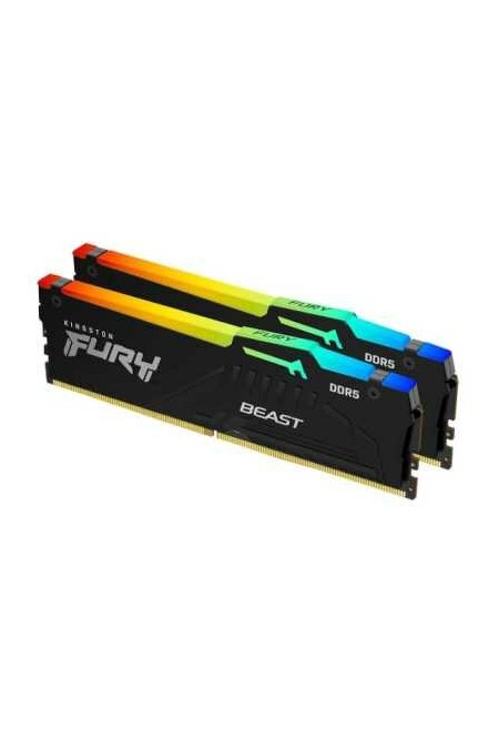 Оперативная память Kingston Fury Beast RGB 32 ГБ (16 ГБ x 2 шт.) DDR5 5600 МГц DIMM CL40 (KF556C40BBAK2-32) 1
