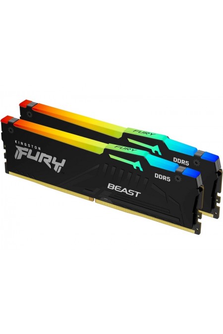 Оперативная память Kingston FURY Beast RGB 32 ГБ (16 ГБ x 2 шт.) DDR5 6000 МГц DIMM CL36 (KF560C36BBE2AK2-32) 1