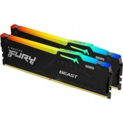 Оперативная память Kingston FURY Beast RGB 64 ГБ DDR5 5200 МГц DIMM CL40 (KF552C40BB2AK2-64)