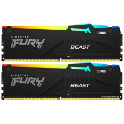 Оперативная память Kingston FURY Beast RGB EXPO 16 ГБ DDR5 6000 МГц DIMM CL36 (KF560C36BBEAK2-16)