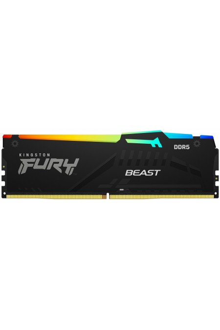 Оперативная память Kingston FURY Beast RGB XMP 32 ГБ DDR5 5200 МГц DIMM CL40 (KF552C40BBA-32) 