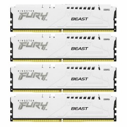 Оперативная память Kingston Fury Beast White 128 ГБ (32 ГБ x 4 шт.) DDR5 5200 МГц DIMM CL40 (KF552C40BWK4-128)