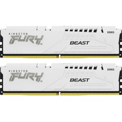 Оперативная память Kingston Fury Beast White EXPO 32 ГБ (16 ГБ x 2 шт.) DDR5 6000 МГц DIMM CL36 (KF560C36BWE2K2-32)