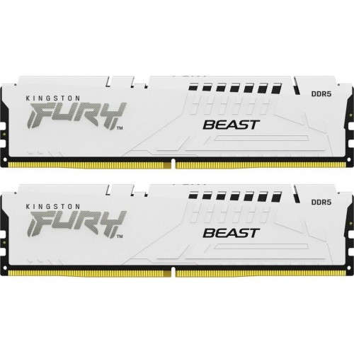 Оперативная память Kingston Fury Beast White EXPO 32 ГБ (16 ГБ x 2 шт.) DDR5 6000 МГц DIMM CL36 (KF560C36BWE2K2-32) 