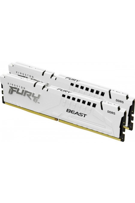 Оперативная память Kingston Fury Beast White EXPO 32 ГБ (16 ГБ x 2 шт.) DDR5 6000 МГц DIMM CL36 (KF560C36BWE2K2-32) 1