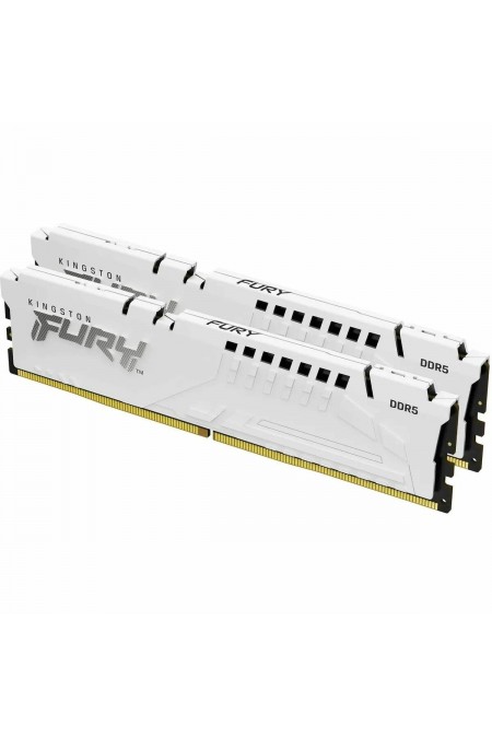 Оперативная память Kingston Fury Beast White Expo 32 ГБ (16 ГБ x 2 шт.) DDR5 6400 МГц DIMM CL32 (KF564C32BWEK2-32) 1