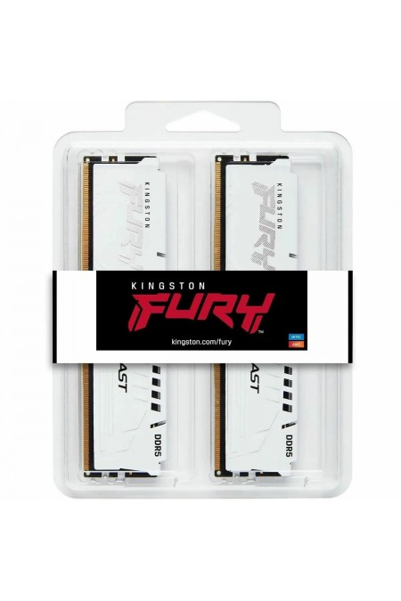 Оперативная память Kingston Fury Beast White Expo 32 ГБ (16 ГБ x 2 шт.) DDR5 6400 МГц DIMM CL32 (KF564C32BWEK2-32) 2