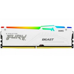 Оперативная память Kingston Fury Beast White RGB 16 ГБ DDR5 6000 МГц DIMM CL36 (KF560C36BWE2A-16)