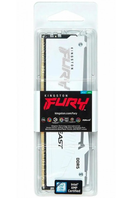 Оперативная память Kingston Fury Beast White RGB 16 ГБ DDR5 6000 МГц DIMM CL36 (KF560C36BWE2A-16) 3