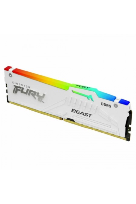 Оперативная память Kingston FURY Beast White RGB 32 ГБ DDR5 5600 МГц DIMM CL40 (KF556C40BWA-32) 