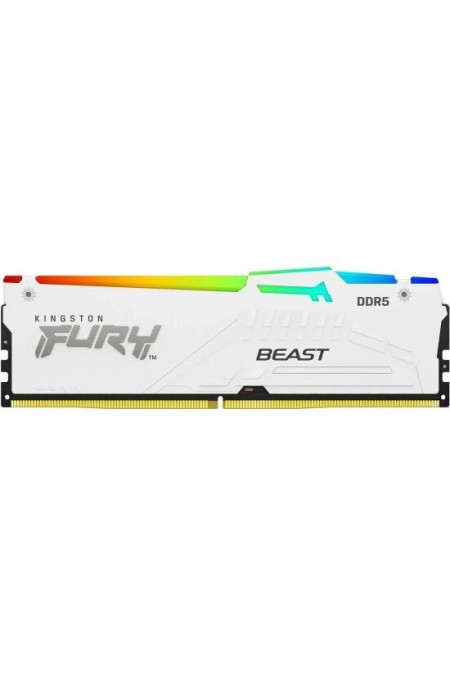 Оперативная память Kingston Fury Beast White RGB Expo 16 ГБ DDR5 6000 МГц DIMM CL30 (KF560C30BWEA-16) 