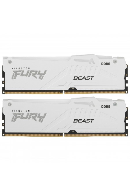 Оперативная память Kingston Fury Beast White RGB Expo 32 ГБ (16 ГБ x 2 шт.) DDR5 6000 МГц DIMM CL30 (KF560C30BWEAK2-32) 1
