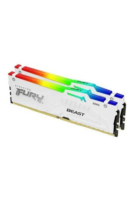 Оперативная память Kingston Fury Beast White RGB Expo 32 ГБ (16 ГБ x 2 шт.) DDR5 6400 МГц DIMM CL32 (KF564C32BWEAK2-32) 2