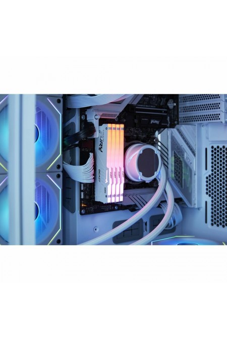 Оперативная память Kingston Fury Beast White RGB XMP 128 ГБ (32 ГБ x 4 шт.) DDR5 5200 МГц DIMM CL40 (KF552C40BWAK4-128) 7