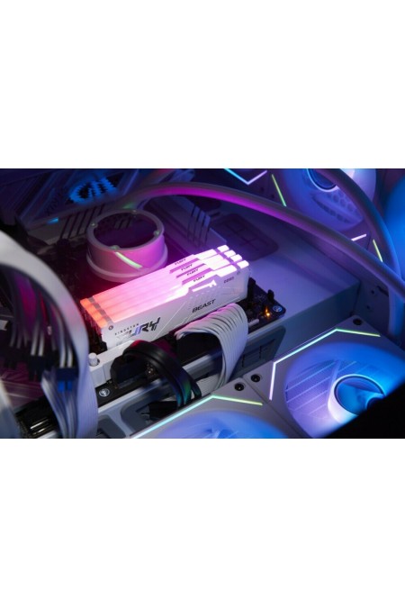 Оперативная память Kingston FURY Beast White RGB XMP 16 ГБ DDR5 5200 МГц DIMM CL40 (KF552C40BWA-16) 2