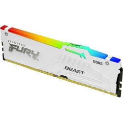 Оперативная память Kingston Fury Beast White RGB XMP 16 ГБ DDR5 5600 МГц DIMM CL40 (KF556C40BWA-16)