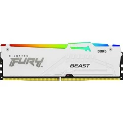 Оперативная память Kingston Fury Beast White RGB XMP 16 ГБ DDR5 5600 МГц DIMM CL40 (KF556C40BWA-16)