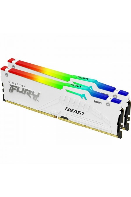 Оперативная память Kingston FURY Beast White RGB XMP 32 ГБ (16 ГБ x 2 шт.) DDR5 5600 МГц DIMM CL40 (KF556C40BWAK2-32) 2