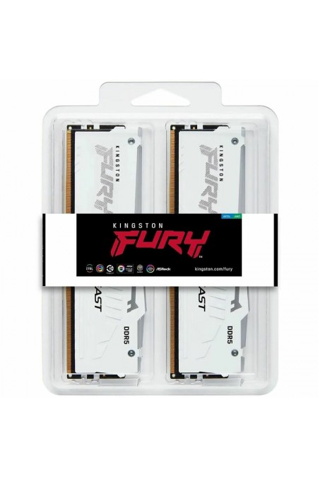 Оперативная память Kingston Fury Beast White RGB XMP 32 ГБ (16 ГБ x 2 шт.) DDR5 6000 МГц DIMM CL30 (KF560C30BWAK2-32) 5