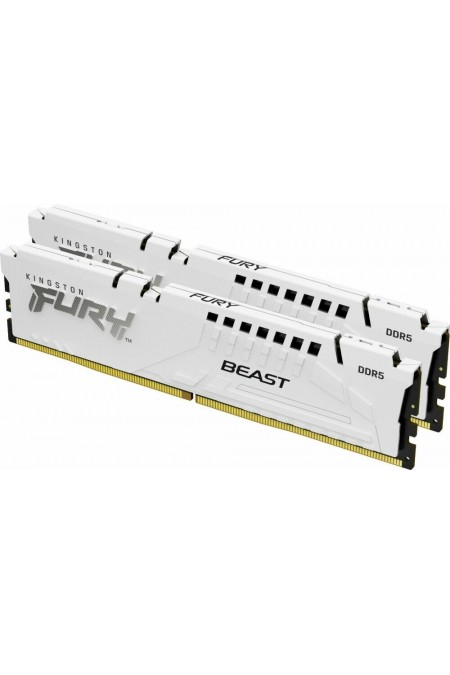 Оперативная память Kingston FURY Beast White XMP 4 ГБ DDR5 5600 МГц DIMM CL40 (KF556C40BWK2-64) 